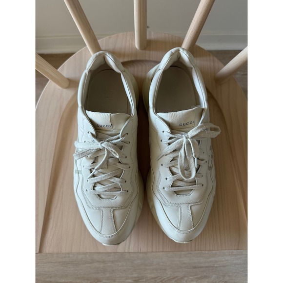 Gucci Rhyton Logo Leather Sneaker (Size 10, Men's) - Picture 1 of 7